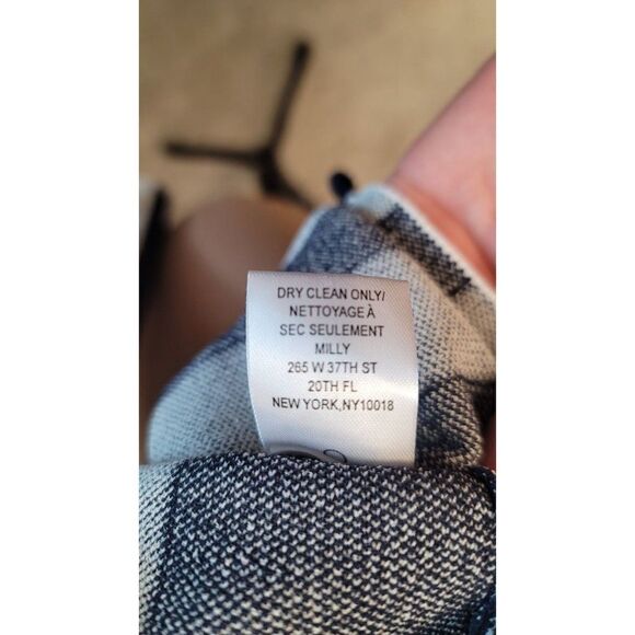 Milly Abstract Ruffled Striped Women's Pullover Size 6 - Picture 6 of 9